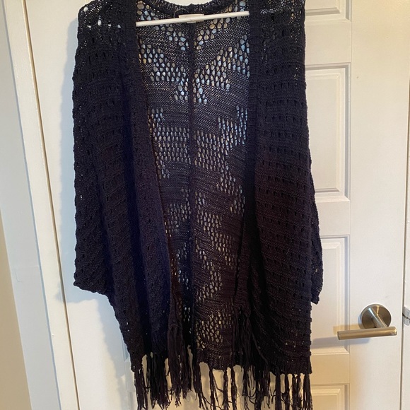 Garage Women’s Navy Kimono - Picture 1 of 3